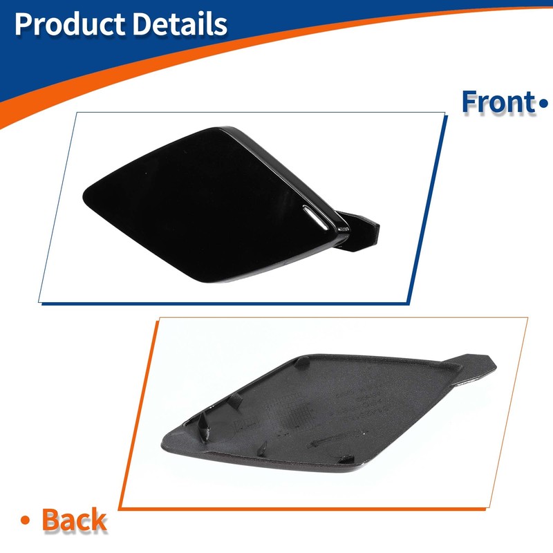 QUARKZMAN Towing Hook Cover Front Right Bumper Hook Cover Towing
