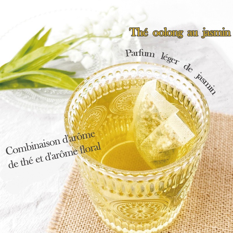 Fonming Tea Jasmine Tea Bags, High Grown Oolong Tea Leaves