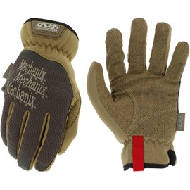 Mechanix Wear: FastFit Work Glove with Elastic Cuff for Secure Fit, Performance Gloves for Multi-Purpose Use, Touchscreen Capable Safety Gloves for Men (Brown, X-Large)