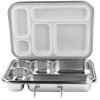 EcoCocoon Bento Lunch Boxes - 5 Compartment, Emerald Green
