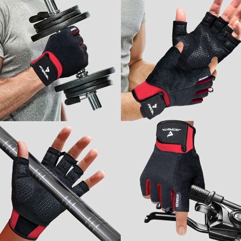 ATERCEL Training Gloves [Grip Assistance・Prevents Blisters・Excellent Breathability] Lycra Stretch Material,