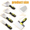 Zamety 5 Piece Spatula Set, Painter's Spatula Tool, Metal Spatula