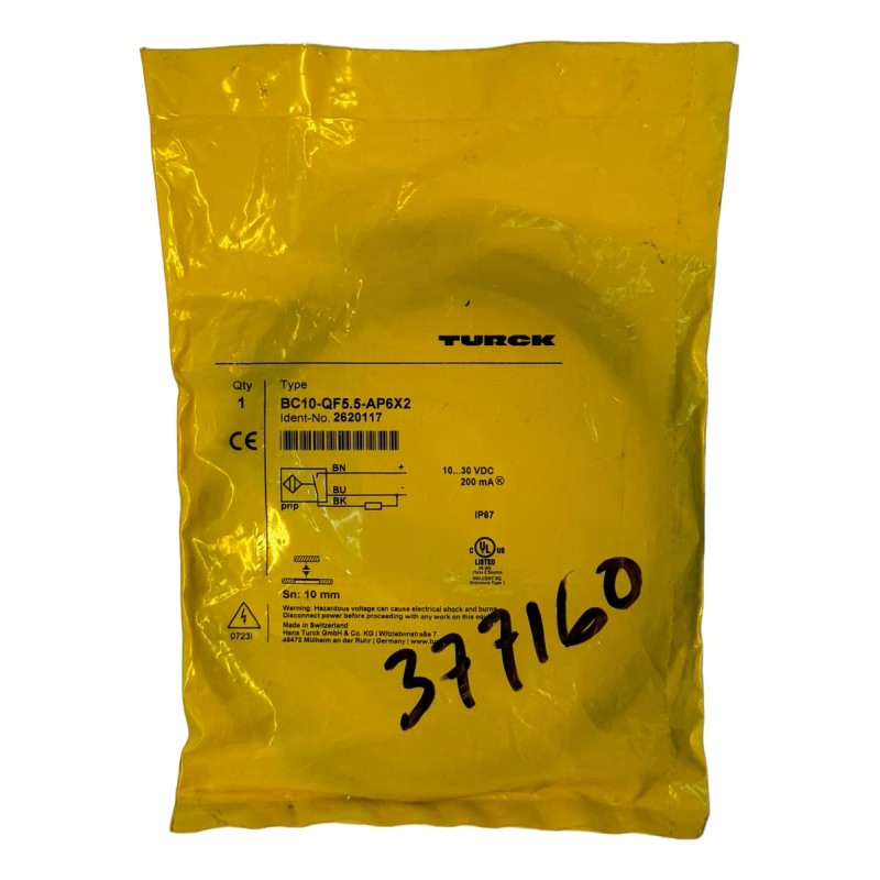 Sensor Inductivo Turck Bc10-qf5.5-ap6x2 (Usado)