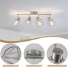 BUXVRCS Adjustable Multi-Directional Brushed Nickel Light Fixtures, Semi Flush Mount