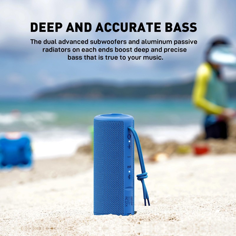 MIATONE Boombox Outdoor Portable Bluetooth Speakers Wireless Speaker Waterproof -