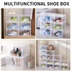 Shoe Boxes Set of 8,Stackable Large Shoe Organizer with Magnetic
