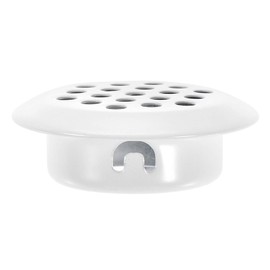 sourcing map Round Air Vents, Fit 0.98" Dia. Hole, Circle Mesh Airflow Louver for Kitchen Cabinet Shoebox Wardrobe, Stainless Steel, White Pack of 5