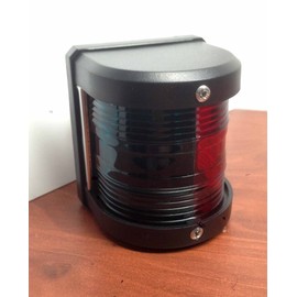 Pactrade Marine Boat Pontoon LED Navigation Light Black ABS Plastic Housing Boats Up to 12M Waterproof IP:66 Surface Mount 2NM (Combo Green and Red Bow)