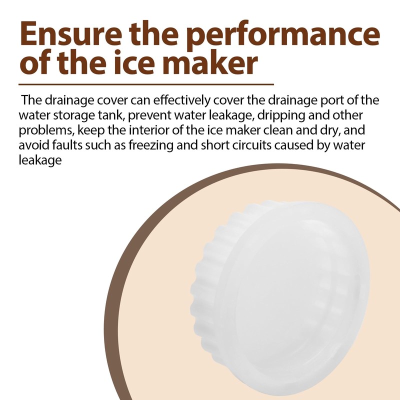 W11023835 Ice Maker Reservoir Drain Cap Compatible with Whirlpool Jenn-Air