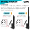 JQDML 12 Inch High Speed 1.34"/sec Linear Actuator 12V 88lbs/400N