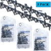 For Husqvarna 3PACK 18''Chainsaw Chain For Husqvarna X-CUT SP33G 445/440/543XP
