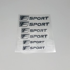 Bokos Lexus Brake Caliper Sticker Brake Caliper Cover Sticker Heat Resistant Universal (F, Black)