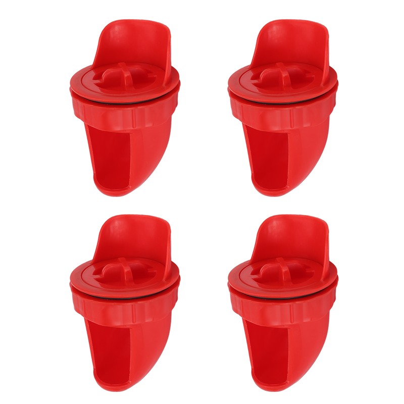 4 Sets DIY Chicken Feeder Rain Proof Poultry Feeder Port