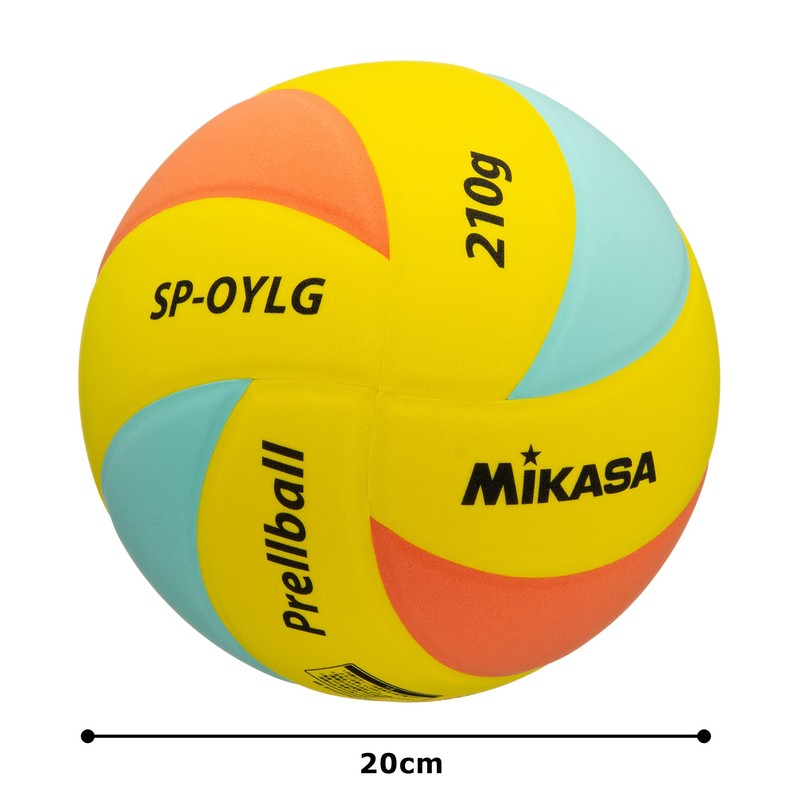 MIKASA Prell Ball, Orange/Yellow/Light Green, SP-OYLG Recommended Internal Pressure: 0.15