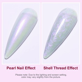 AIMEILI Hema Free Pearl Gel Nail Polish, Shimmer Mermaid Nail Gel Soak Off U V Gel Polish - (171) 10ml