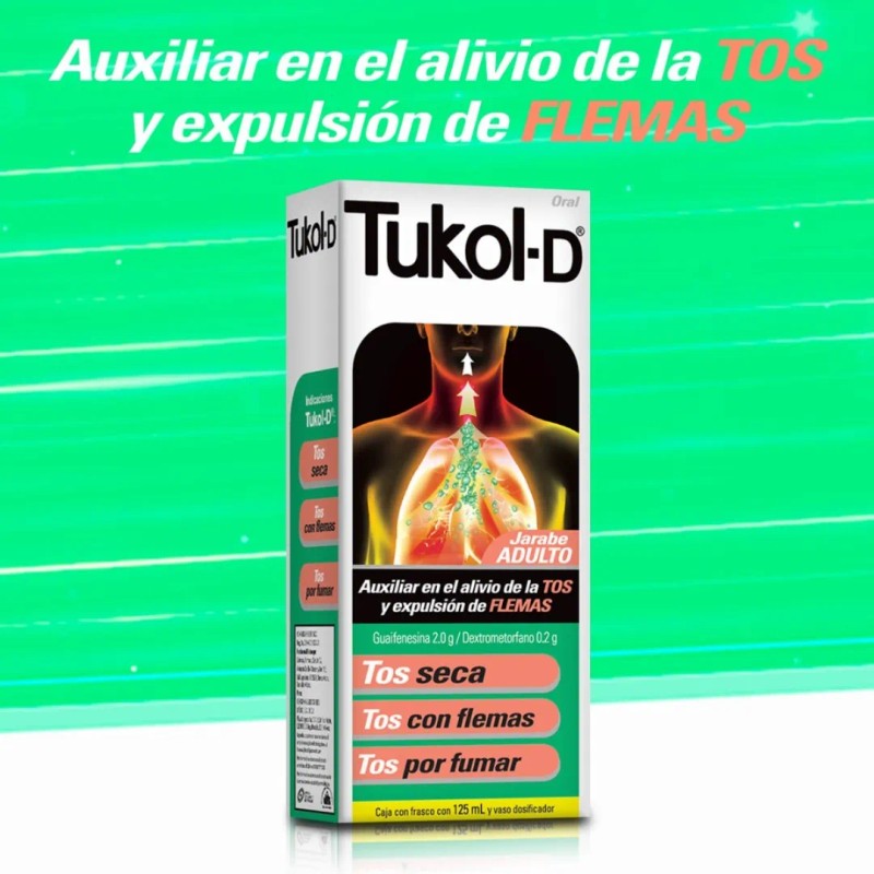 Tukol Jarabe Adulto 125 Ml. Alivio A Tos Y Flemas