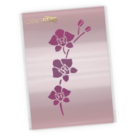 CraftStar Orchid Flower Stencil - Craft/Airbrush Tropical Flowers Template