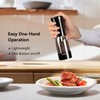 Electric Salt and Pepper Grinder Set with LED Power Display,