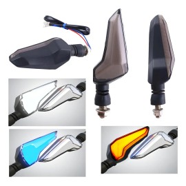4 Piezas Direccionales Led Para Motocicleta Luz Drl Neon