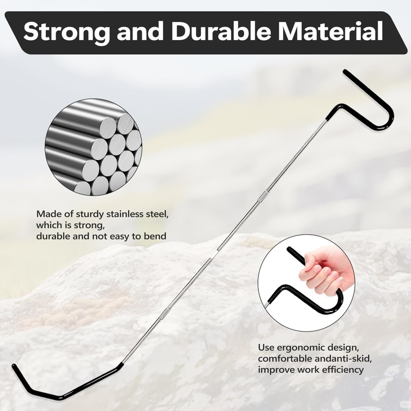 YEYINGZHUO 20 pcs Stainless Steel Repair Tools, 59 inch Portable