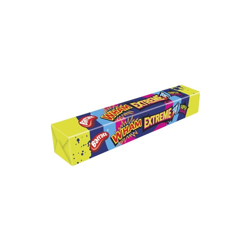 Baratt Wham Extreme Stick Pack 36g - Raspberry Flavour Chews