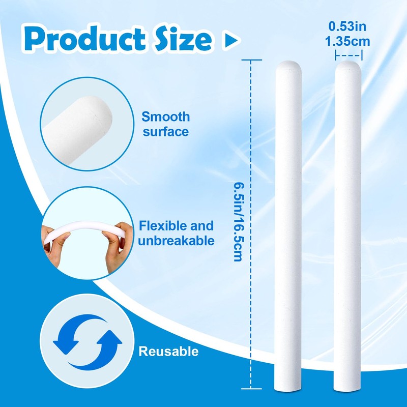 5-Pack Fiber Drying Sticks, Reusable Dehumidifier for Moisture & Odor