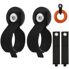 Jiaxitek Heavy Duty Magnetic Hook, Magnetic Tool Holder, Strong Magnetic Garage Hooks, Ideal for Tools,Cable,Hose,Ladders, Garage, RV,Grill, or Workshop Versatile Storage (2, Dia.1.69" Magnet)