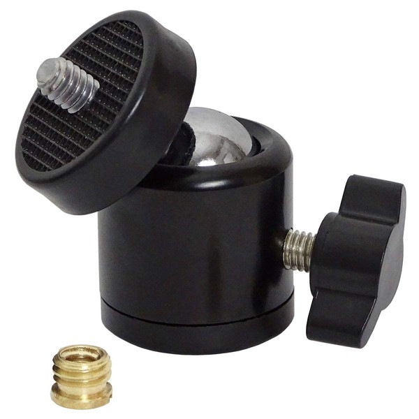 keepdrum Ball Joint Tripod Adapter for Microphone Stand Thread 1/4