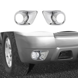 RT-TCZ Front Fog Light Lamp Cover Trim Decoration Exterior Accessories for Chevy Avalanche/Suburban/Tahoe 2007-2013 (Chrome)