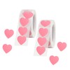 BLMHTWO 1000 Pieces Heart Stickers Roll, 25mm/1 Inch Pink Labels