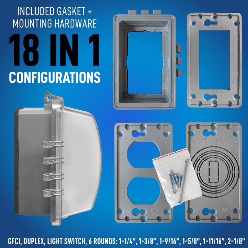 Sealproof Deep Base for Vinyl Siding and Recessed Surfaces While