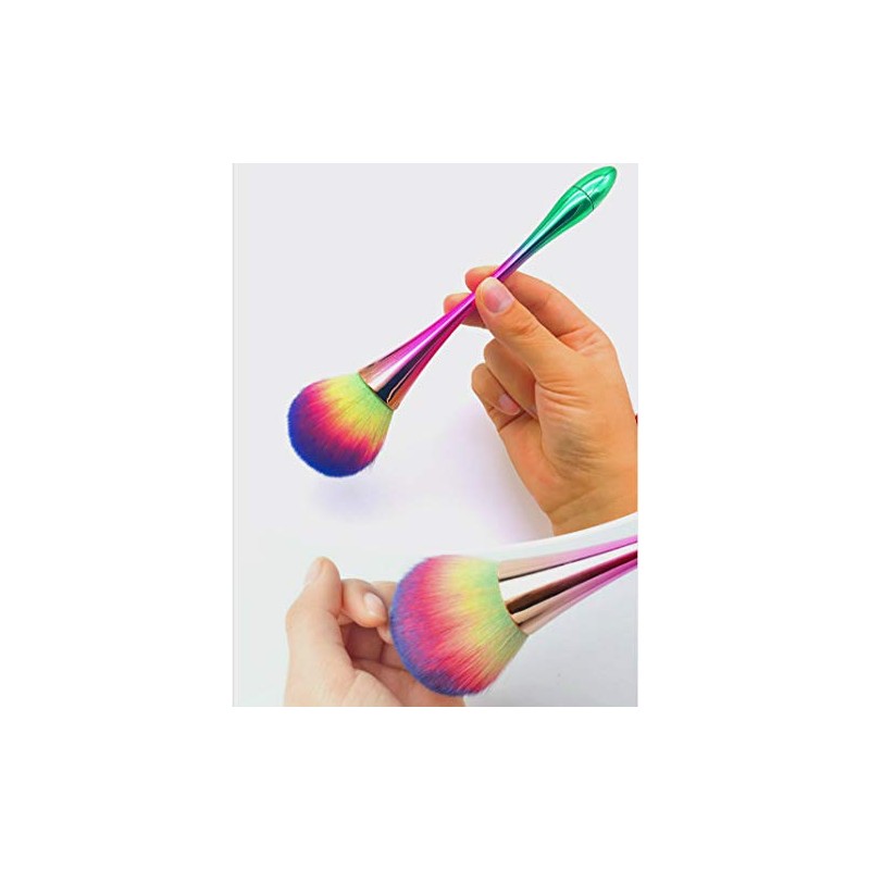 Brocha mineral grande en polvo, brocha de maquillaje para base,