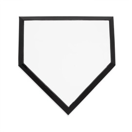 Champion Sports Universal Homeplate – Molded Rubber, Metal Bottom Home Plate with Ground Anchor and Spikes