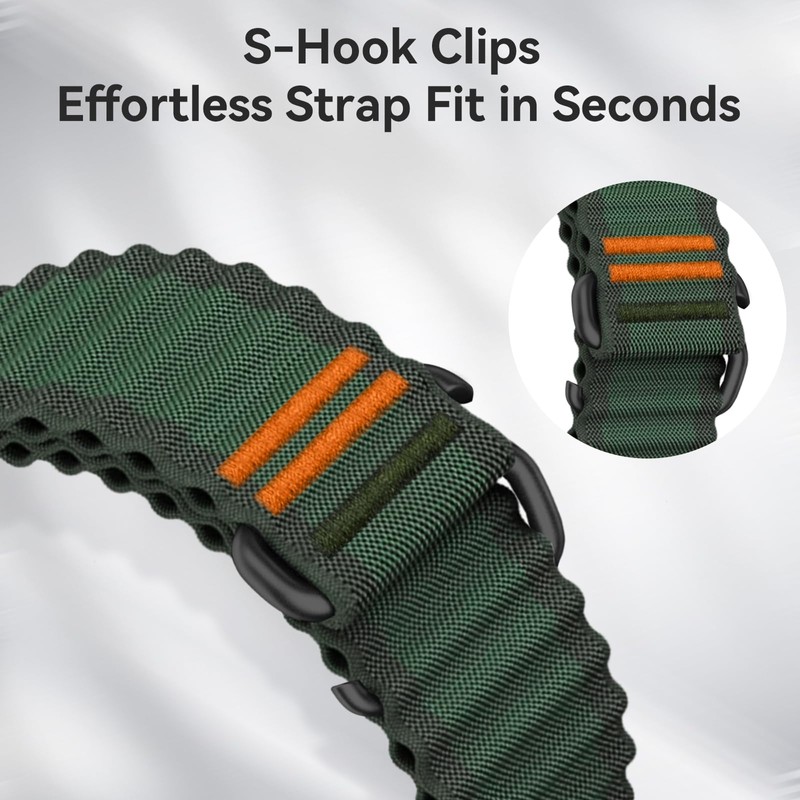 Nylon Quickfit 22mm Watch Band for Garmin Fenix 8 47mm/Fenix