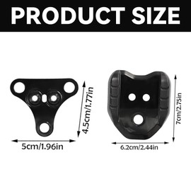 Wjelet 2 Pcs Bicycle Cleats Adapter, Pedal Adapter for Road Bike & Cycling Shoes, Quick Release SPD Cleat Covers for Clipless Pedals