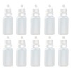24Pcs Squeezable Plastic Dropper Bottles with Screw Caps Cosmetic Sample