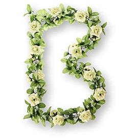 Basil Flower Garland garland of roses white