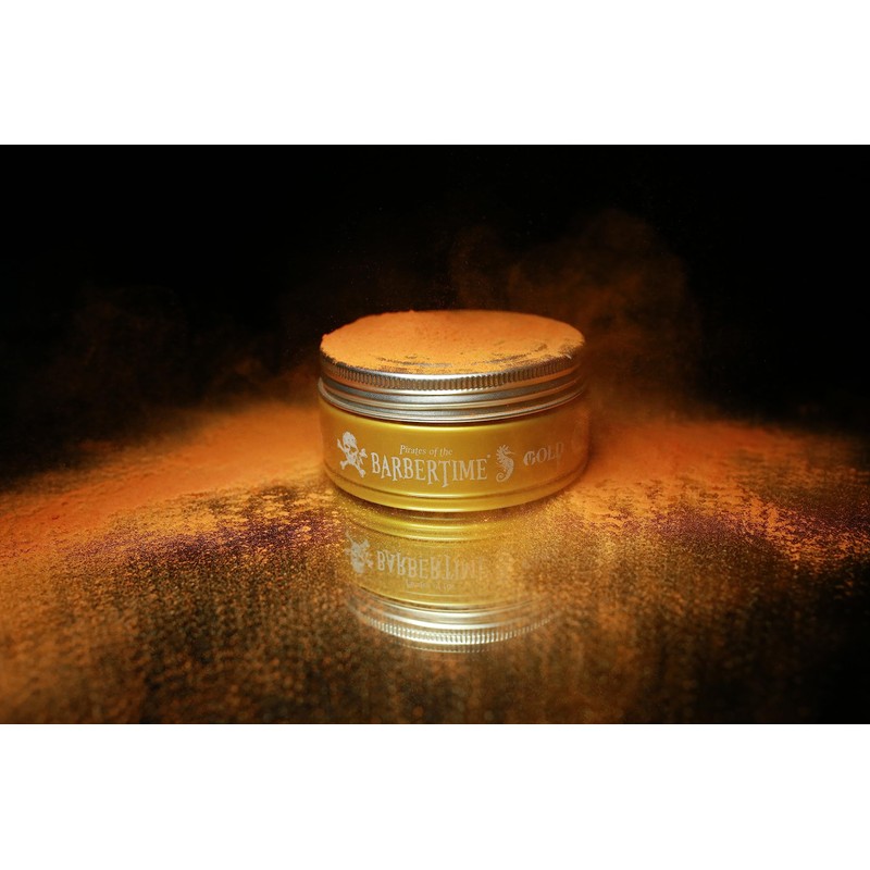 BARBERTIME Hair Styling Gold Pomade Wax | Gel Wax Pomade