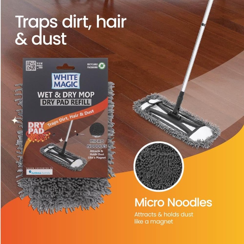 White Magic Wet & Dry Mop Dry Pad Refill –