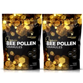 Organic Bee Pollen Granules, 2 Lbs - Bee Pollen Supplement Super Food Packed with Proteins, Vitamins & Minerals, Gluten-Free - Immune Support, Energy Boost and Digestive Wellness, USA Made 2 Packs