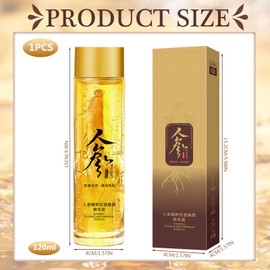 Ginseng Anti Wrinkle Serum, Ginseng Polypeptide Anti-Ageing Essence, Peptid Anti Falten Ginseng Serum, 120ML Ginseng Essence, Ginseng Serum, Gesichtspflege für alle Hauttypen