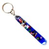 Star Magic Glitter Wand KeyChain Key Tag 1 Keyring (Blue)