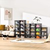 Amllas New Gray 8 Pack Shoe Boxes Stackable, Large Shoe