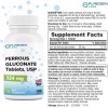 Puregen Ferrous Gluconate 324 mg [High Potency] Iron Supplement 100