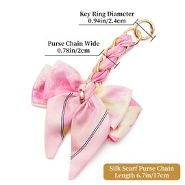 QIUTIMIY Bag Chain, Bag Charms, Women's Bag Shoulder Cross Body Sling Purse Handbag Bag Accessories, Pink