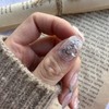 [Unique] Heart Ring Nail Tip - Lipstick / [유니크]하트링 네일팁