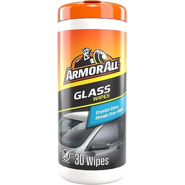 Armor All Car Glass Wipes, Auto Glass Cleaner for Film