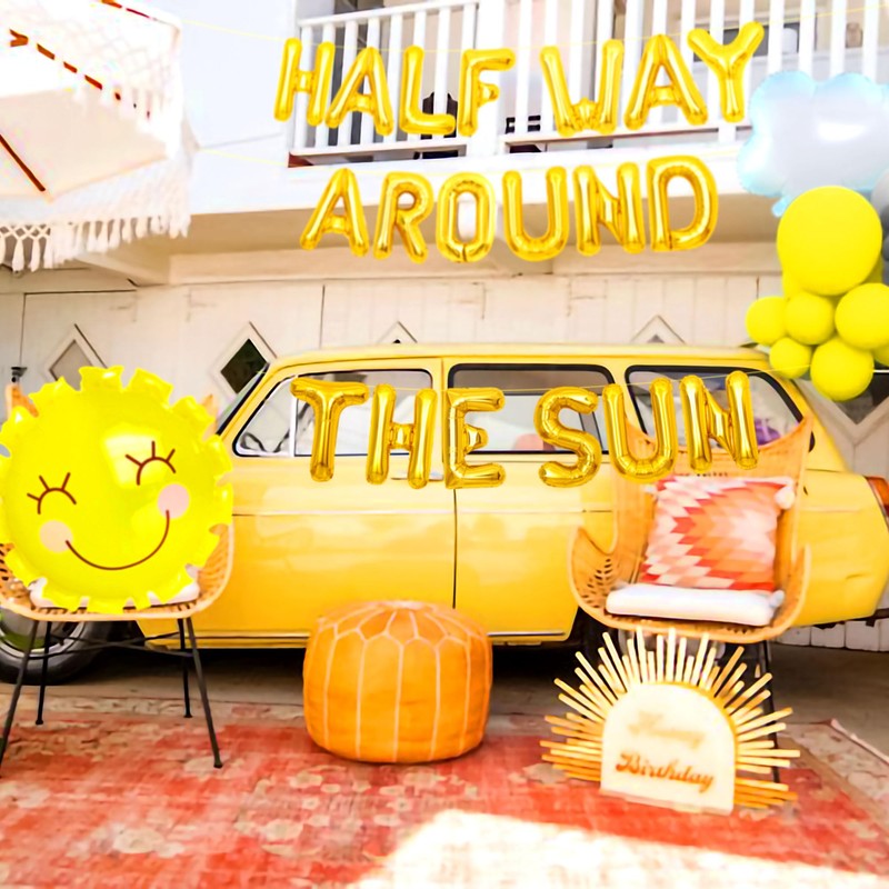 JeVenis Boho Half way around the Sun Balloons Boho Half