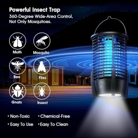 Bug Zapper for Indoor and Outdoor, Rechargeable Mosquito Zapper, Portable