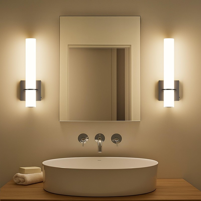 irotine Modern Wall Sconces Set of 2, 5 Color Temperature